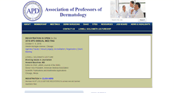 Desktop Screenshot of dermatologyprofessors.org