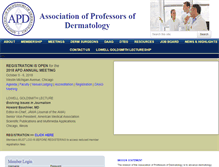Tablet Screenshot of dermatologyprofessors.org